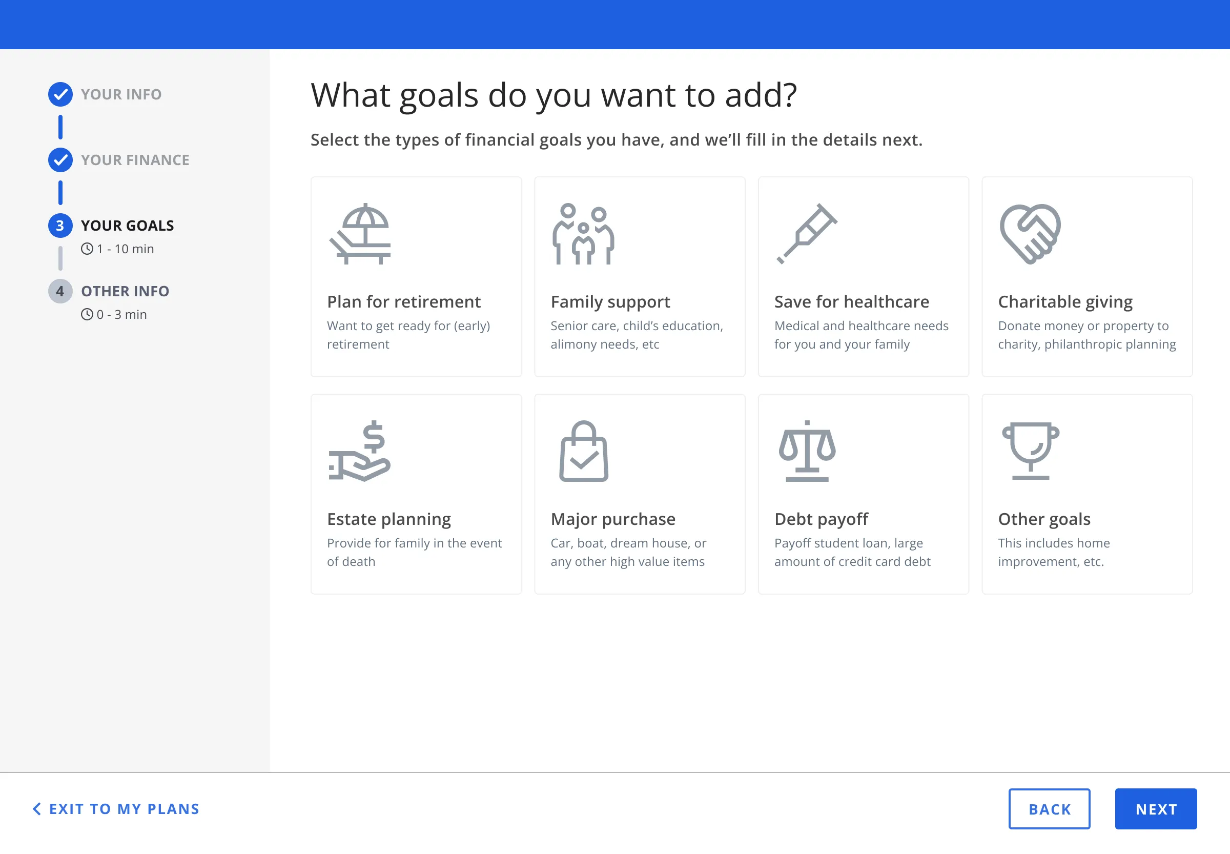 What goals to add, after