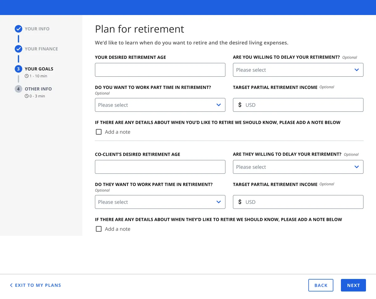 Retirement goals, after